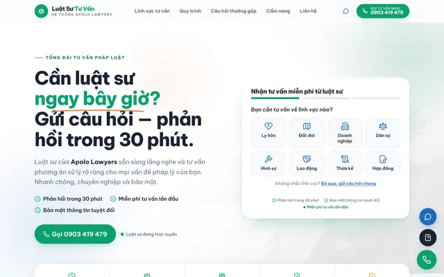 luatsutuvannet.vercel.app — Tổng đài tư vấn — trả lời trong 30 phút